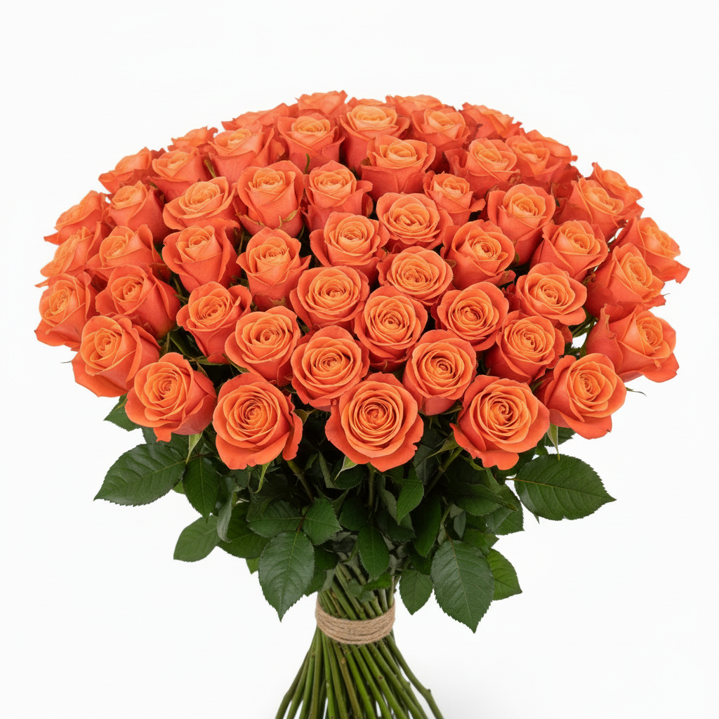Orange Roses — Farm-Fresh Bulk Bunches