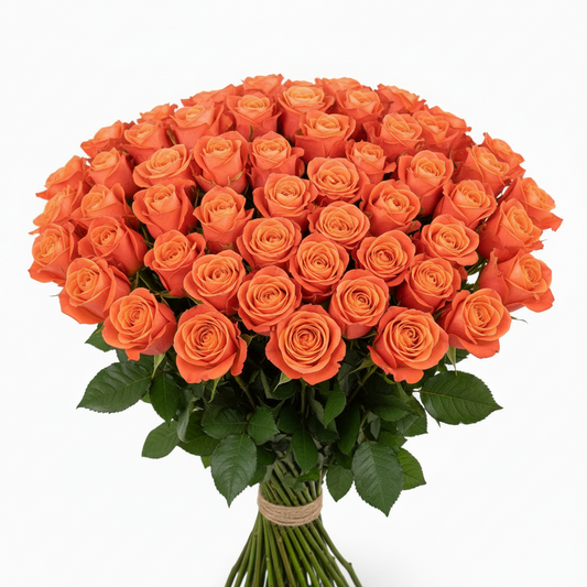 Orange Roses — Farm-Fresh Bulk Bunches